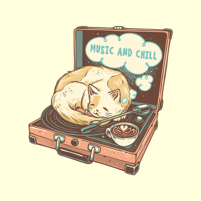 Music And Chill Cat-None-Drawstring-Bag-glitchygorilla