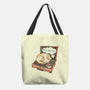 Music And Chill Cat-None-Basic Tote-Bag-glitchygorilla