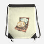 Music And Chill Cat-None-Drawstring-Bag-glitchygorilla