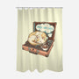 Music And Chill Cat-None-Polyester-Shower Curtain-glitchygorilla