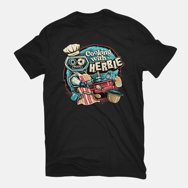 Cooking With Herbie-Unisex-Basic-Tee-glitchygorilla