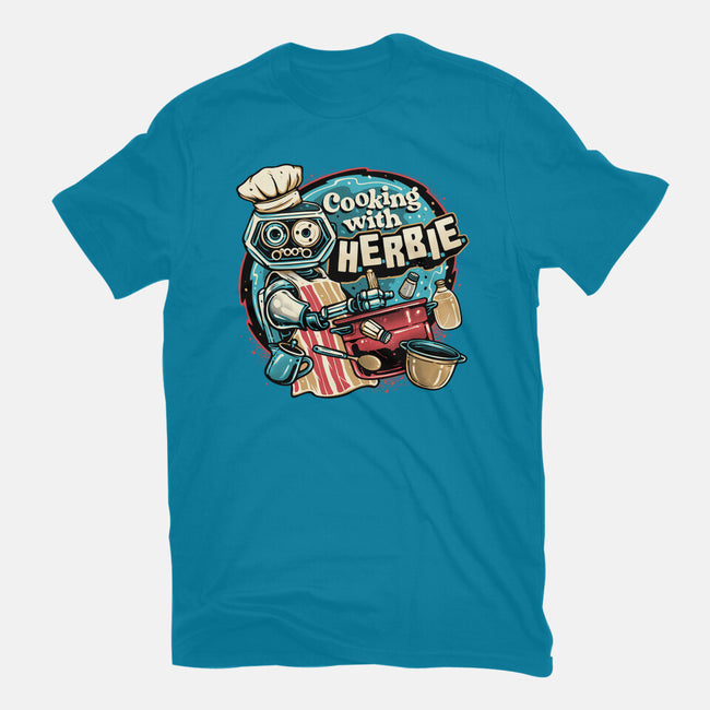 Cooking With Herbie-Unisex-Basic-Tee-glitchygorilla