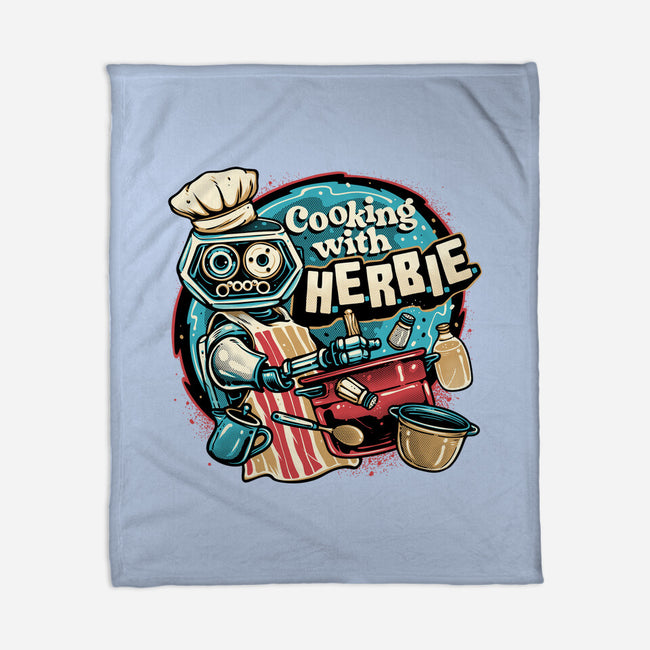 Cooking With Herbie-None-Fleece-Blanket-glitchygorilla