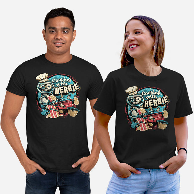 Cooking With Herbie-Unisex-Basic-Tee-glitchygorilla