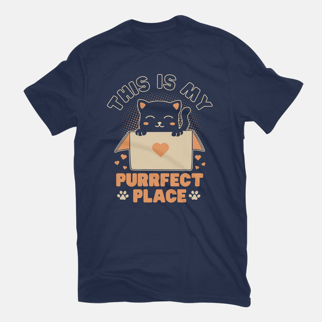 Purrfect Place-Womens-Fitted-Tee-brunopires