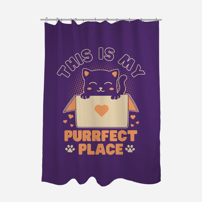 Purrfect Place-None-Polyester-Shower Curtain-brunopires