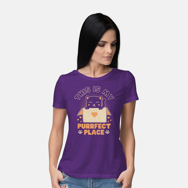 Purrfect Place-Womens-Basic-Tee-brunopires