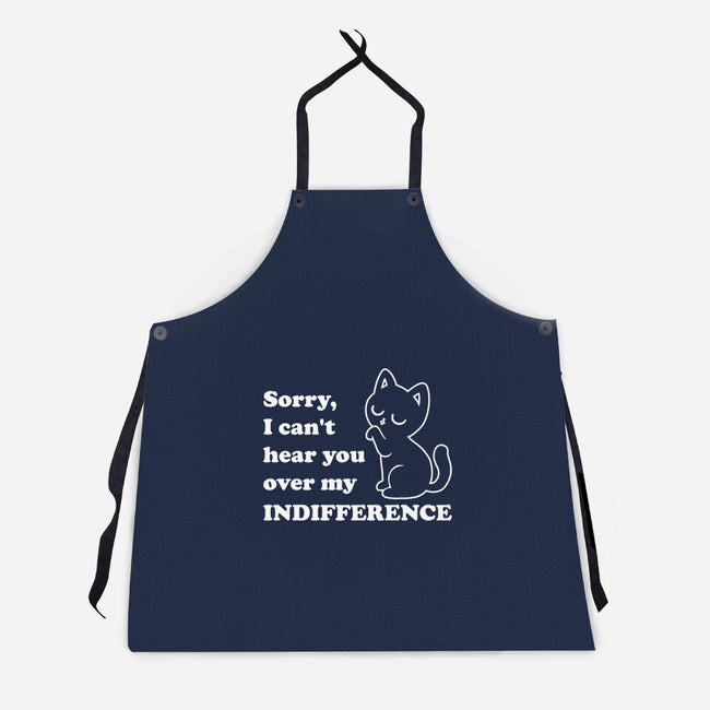 Cat Indifference-Unisex-Kitchen-Apron-Studio Mootant