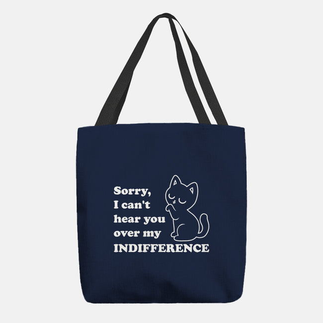 Cat Indifference-None-Basic Tote-Bag-Studio Mootant