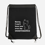 Cat Indifference-None-Drawstring-Bag-Studio Mootant