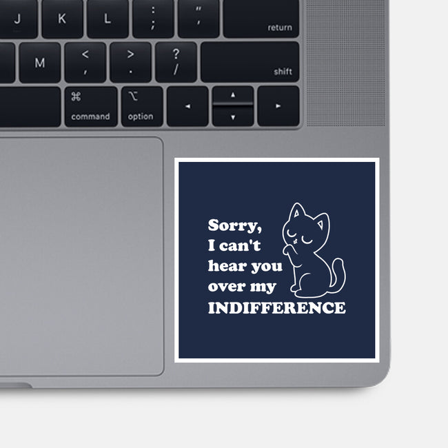 Cat Indifference-None-Glossy-Sticker-Studio Mootant