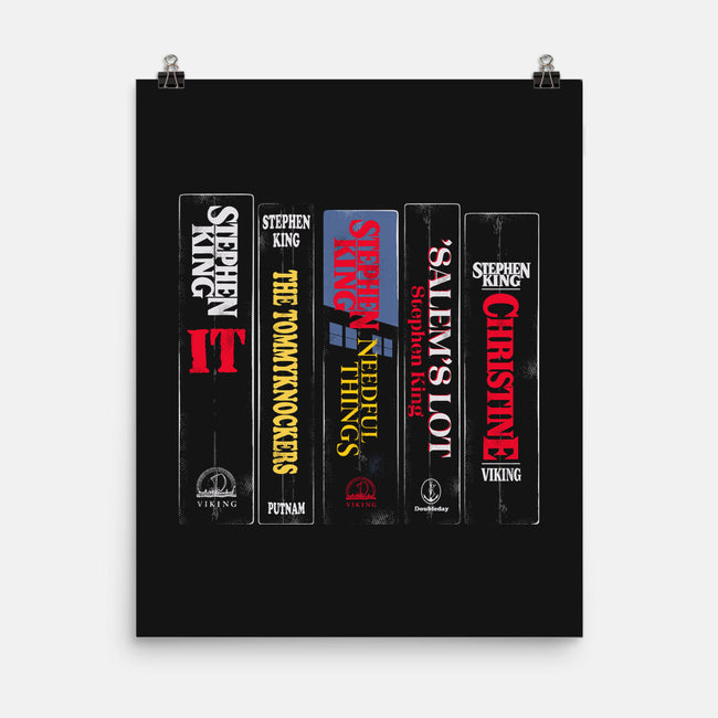 King Bookshelf-None-Matte-Poster-Nemons