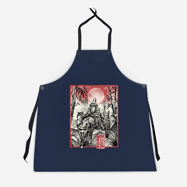 The Grey Traveler-Unisex-Kitchen-Apron-glitchygorilla