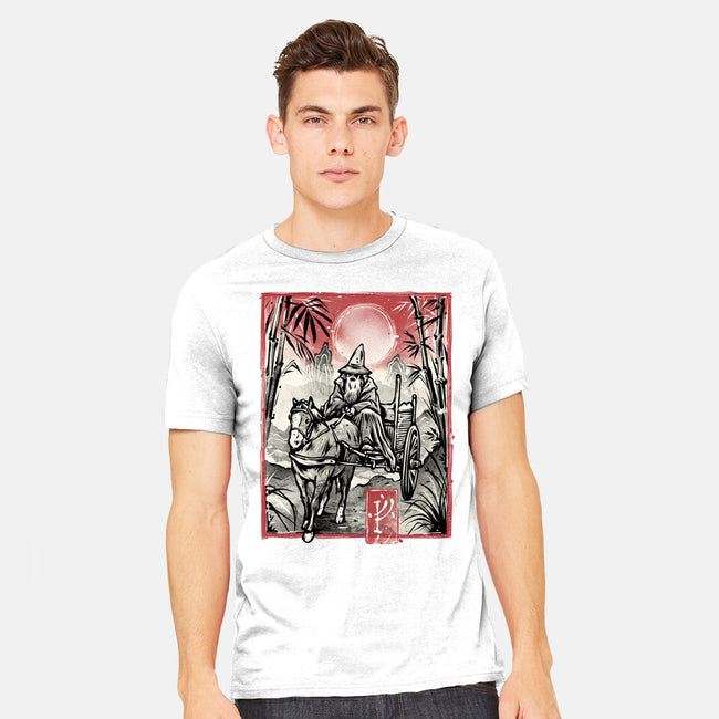 The Grey Traveler-Mens-Heavyweight-Tee-glitchygorilla