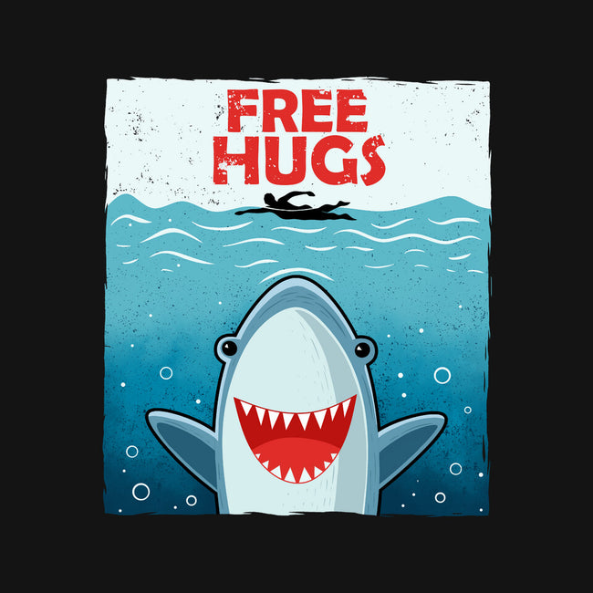 Free Shark Hugs-Womens-Fitted-Tee-erion_designs