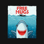 Free Shark Hugs-Unisex-Kitchen-Apron-erion_designs