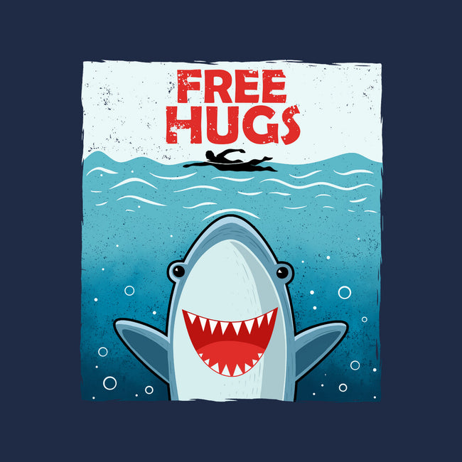 Free Shark Hugs-Womens-Fitted-Tee-erion_designs
