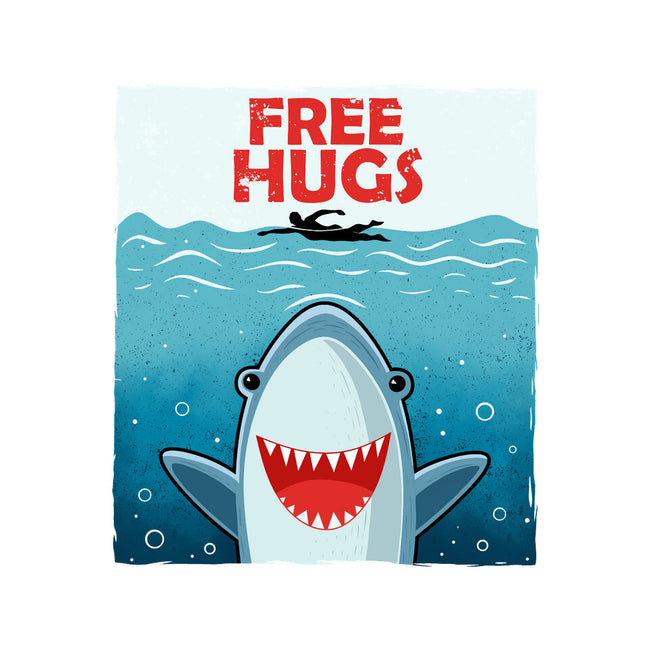 Free Shark Hugs-Womens-Fitted-Tee-erion_designs
