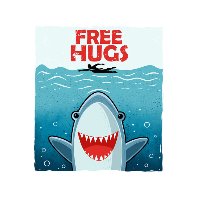 Free Shark Hugs-Unisex-Kitchen-Apron-erion_designs