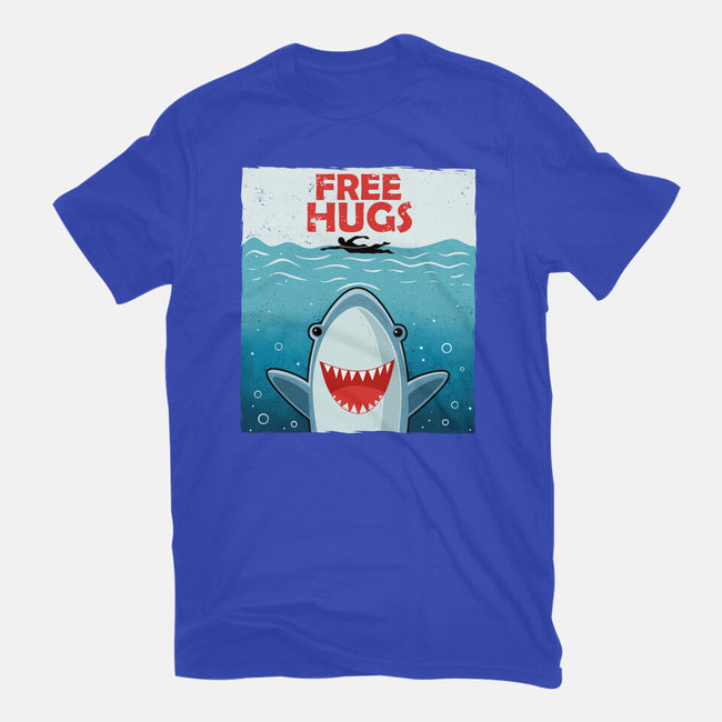 Free Shark Hugs-Womens-Fitted-Tee-erion_designs
