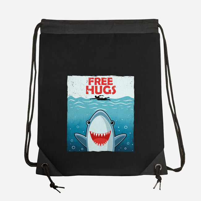 Free Shark Hugs-None-Drawstring-Bag-erion_designs