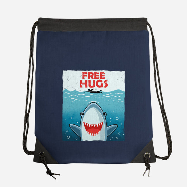 Free Shark Hugs-None-Drawstring-Bag-erion_designs