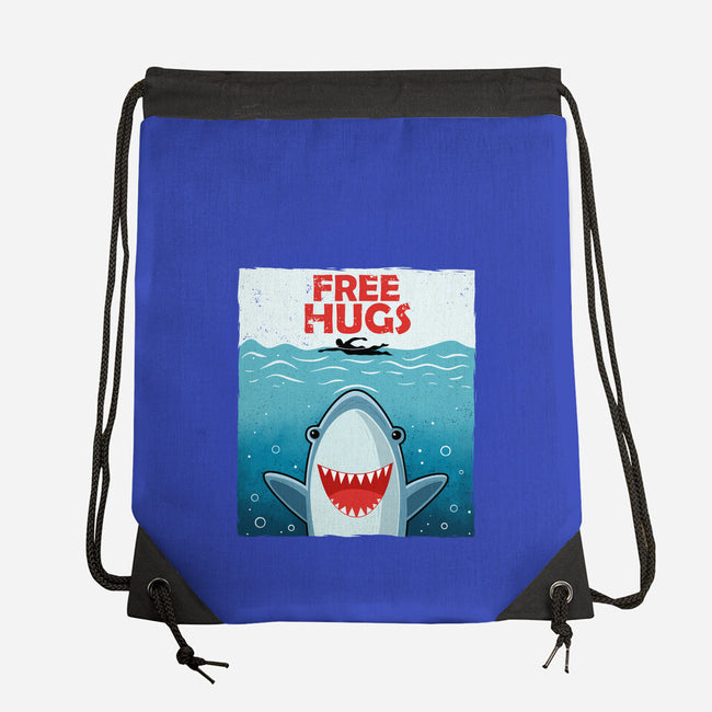 Free Shark Hugs-None-Drawstring-Bag-erion_designs