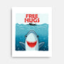 Free Shark Hugs-None-Stretched-Canvas-erion_designs