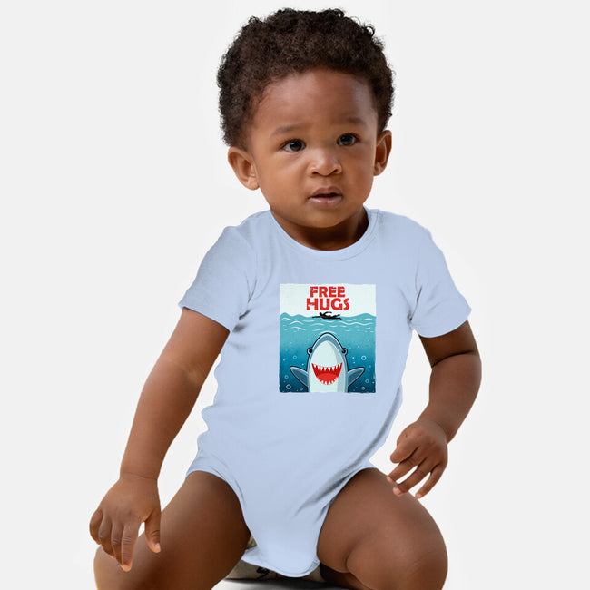 Free Shark Hugs-Baby-Basic-Onesie-erion_designs