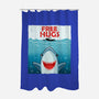 Free Shark Hugs-None-Polyester-Shower Curtain-erion_designs