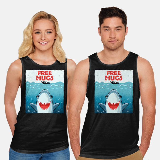 Free Shark Hugs-Unisex-Basic-Tank-erion_designs