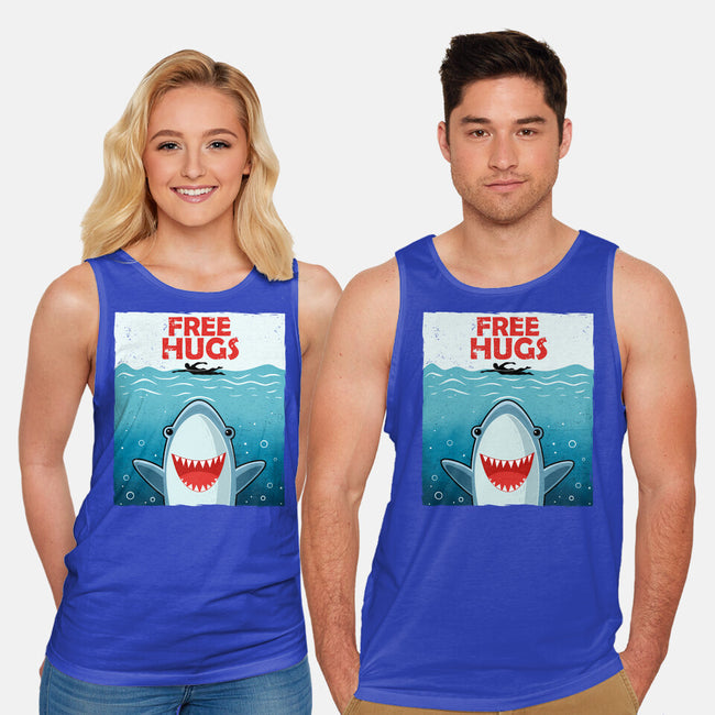 Free Shark Hugs-Unisex-Basic-Tank-erion_designs