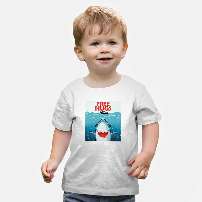 Free Shark Hugs-Baby-Basic-Tee-erion_designs