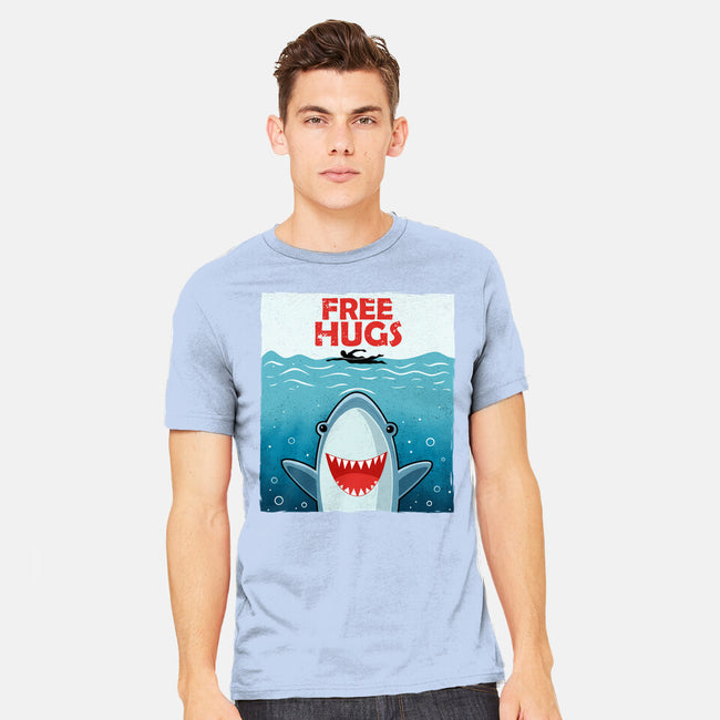 Free Shark Hugs-Mens-Heavyweight-Tee-erion_designs