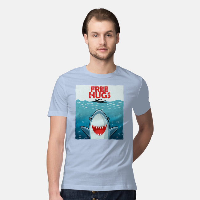 Free Shark Hugs-Mens-Premium-Tee-erion_designs