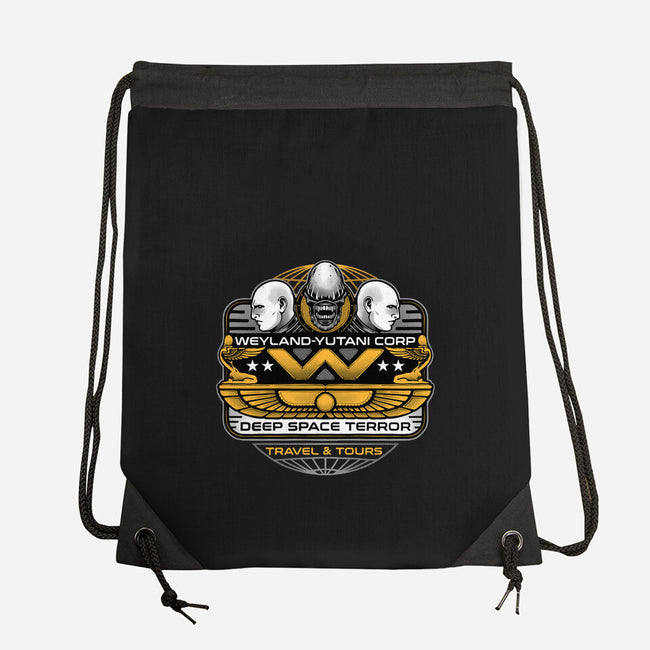 Deep Space Terror-None-Drawstring-Bag-momma_gorilla