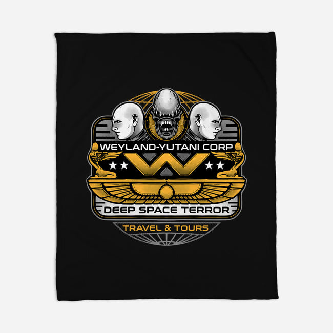 Deep Space Terror-None-Fleece-Blanket-momma_gorilla