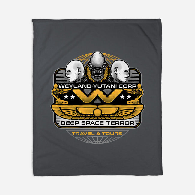 Deep Space Terror-None-Fleece-Blanket-momma_gorilla