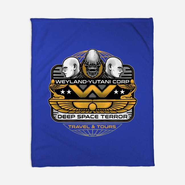 Deep Space Terror-None-Fleece-Blanket-momma_gorilla