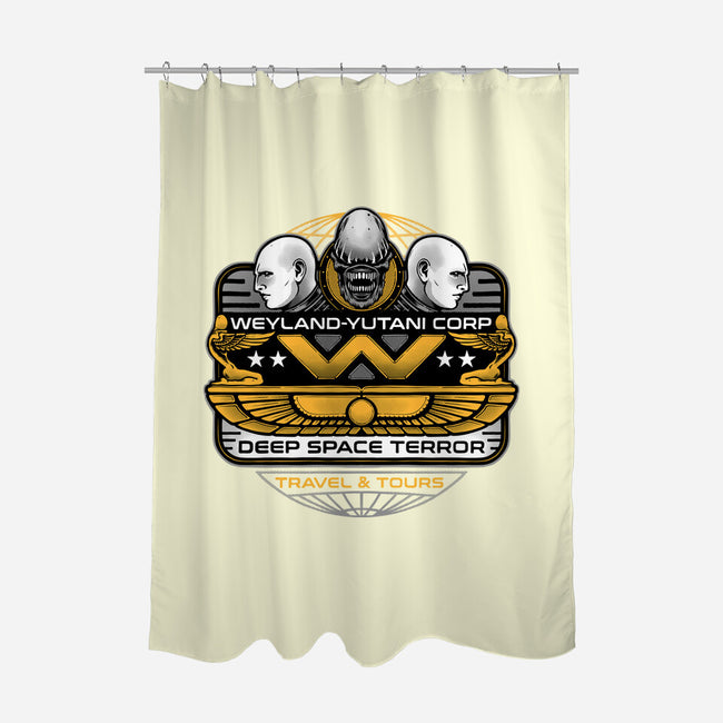 Deep Space Terror-None-Polyester-Shower Curtain-momma_gorilla