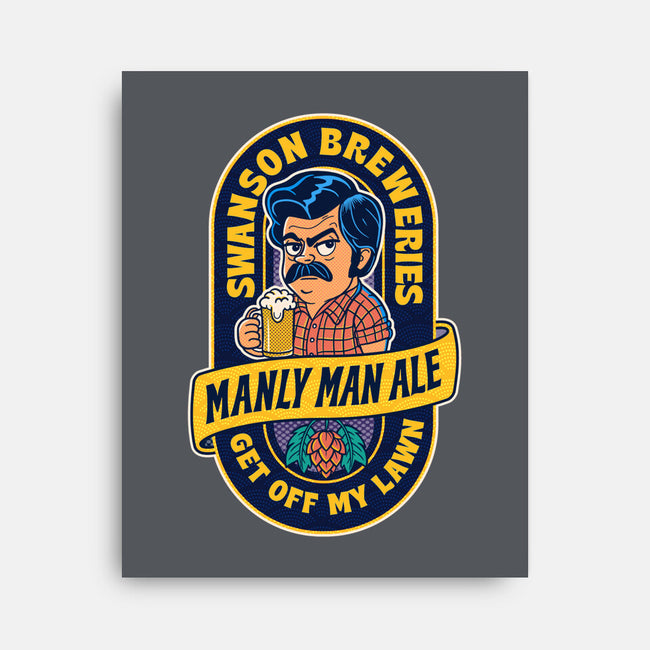 Manly Man Ale-None-Stretched-Canvas-P1yu5h