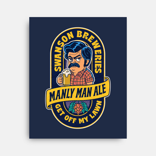 Manly Man Ale-None-Stretched-Canvas-P1yu5h