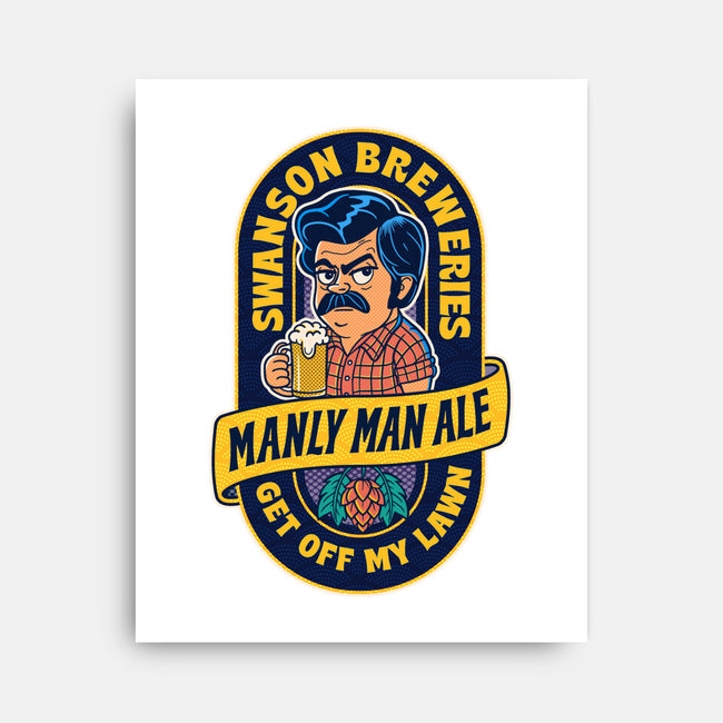 Manly Man Ale-None-Stretched-Canvas-P1yu5h