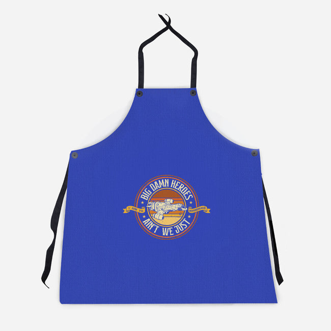 Big Damn Retro Heroes-Unisex-Kitchen-Apron-retrodivision