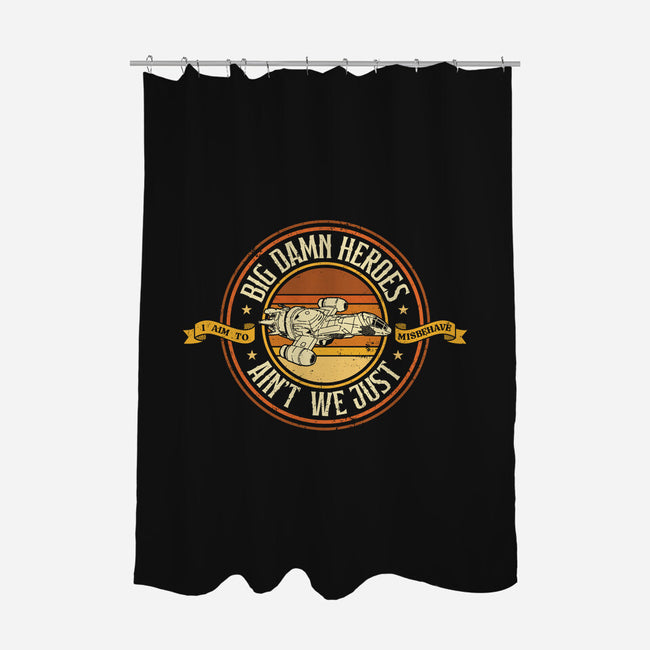 Big Damn Retro Heroes-None-Polyester-Shower Curtain-retrodivision