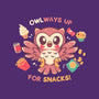 OWLways Up For Snacks-None-Stretched-Canvas-TechraNova