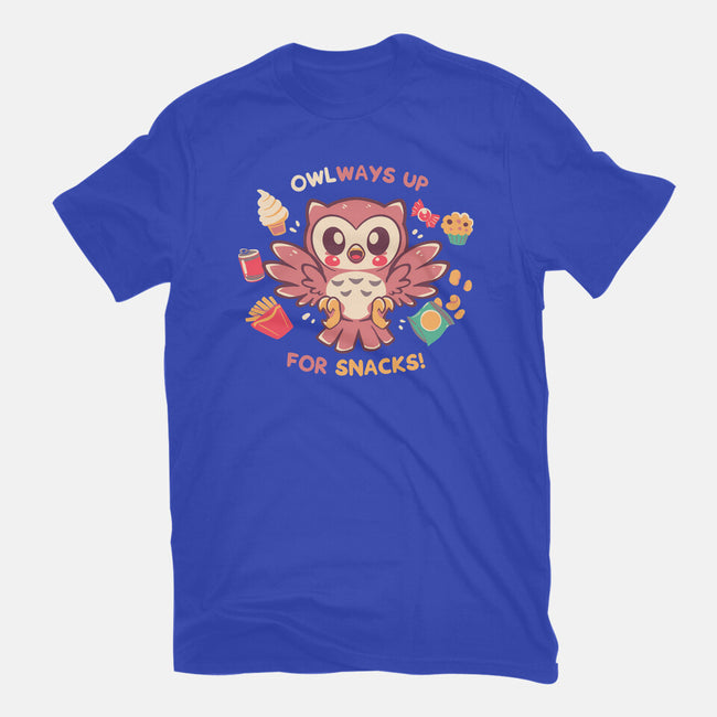 OWLways Up For Snacks-Youth-Basic-Tee-TechraNova