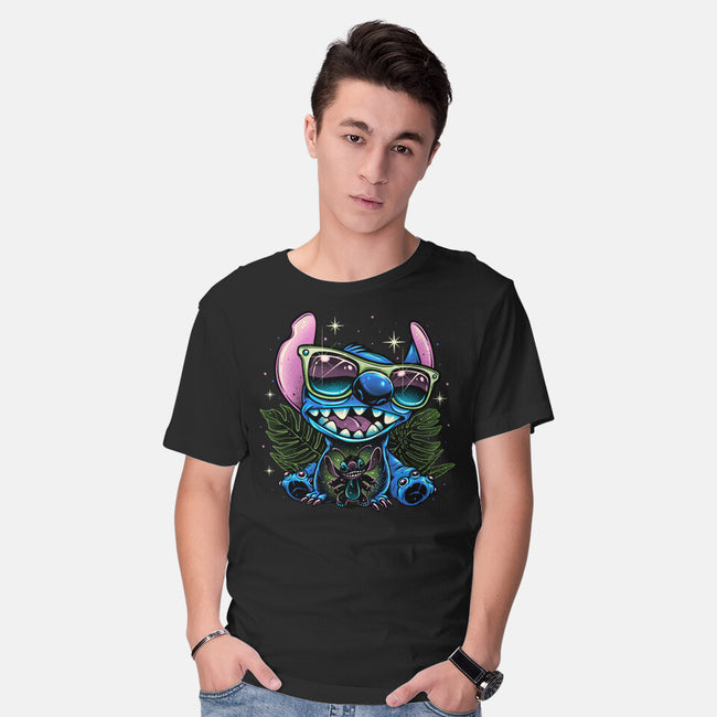 Tropical Visitor-Mens-Basic-Tee-momma_gorilla