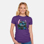 Tropical Visitor-Womens-Fitted-Tee-momma_gorilla