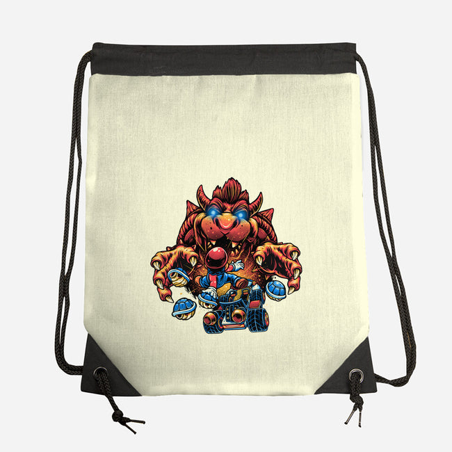 Against The Final Boss-None-Drawstring-Bag-momma_gorilla